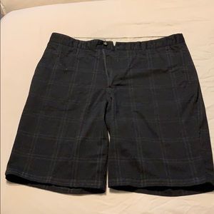 Volcom Black Plaid Shorts